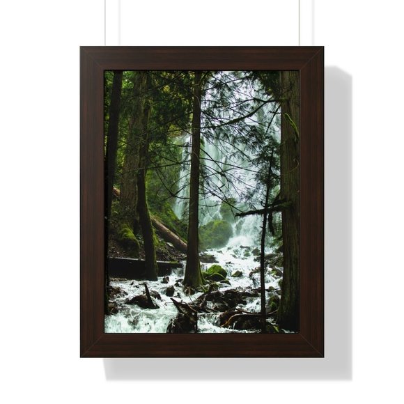 Moonfalls Oregon Waterfall Wall Art Design Poster Print Decor for Home & Office - Picture 7 of 9